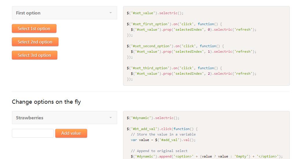 Selectric下拉框菜单选择-jQuery插件-A8源码网