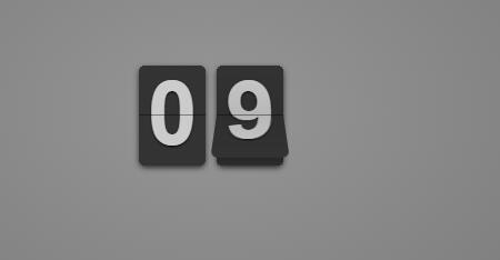 jQuery插件-css3数字卡片翻转秒表计时器网页特效源码-A8源码网