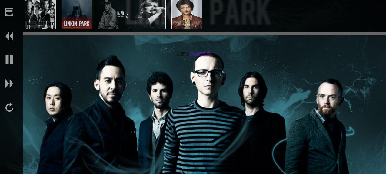 HTML5全屏音乐播放专辑页面特效源码-jQuery插件-A8源码网