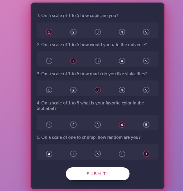jQuery单项选择题问卷调查表单代码-A8源码网