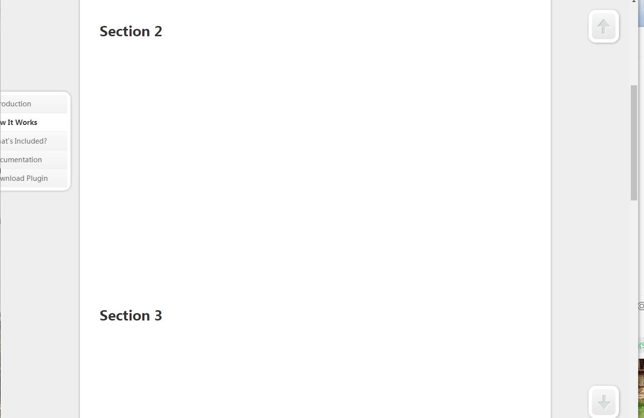 jQuery定位上下滑动页面滚动代码-A8源码网