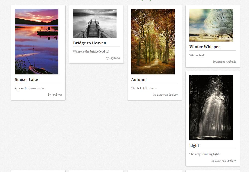 jQuery插件实现的瀑布流布局的图片特效源码-A8源码网