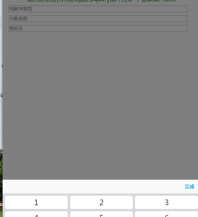 jQuery插件-手机移动端点击弹出数字键盘输入代码-A8源码网