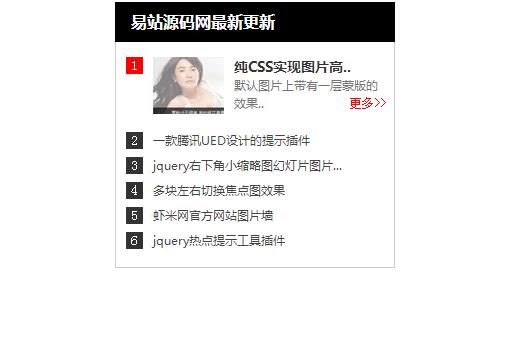 jquery文章列表排序(鼠标悬停显示图片以及详细介绍)-A8源码网