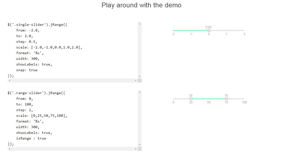 jQuery滑块拖动选值插件jRange-A8源码网