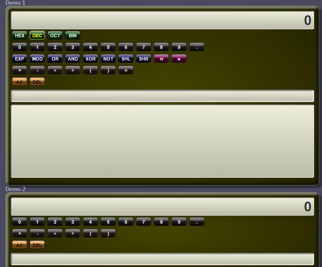 jQuery插件-立体质感科学计算器代码-A8源码网