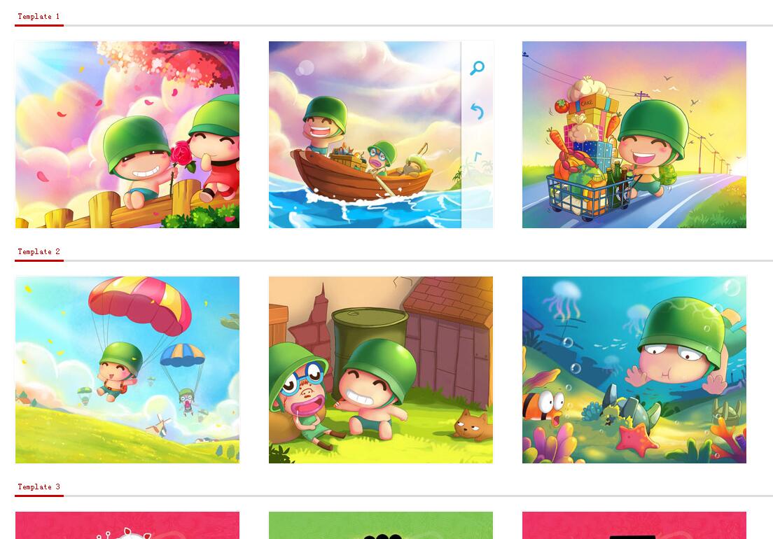 图片悬停精美动画效果源码HoverEx插件-A8源码网