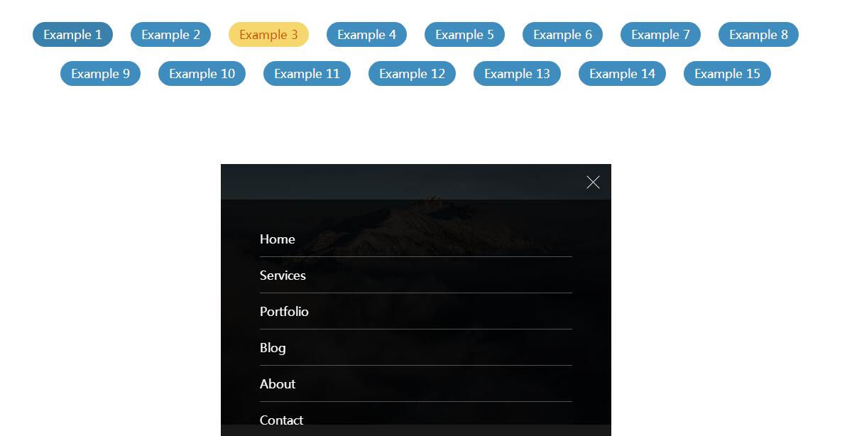 15个有动画过渡效果源码的手机导航菜单源码特效源码-A8源码网