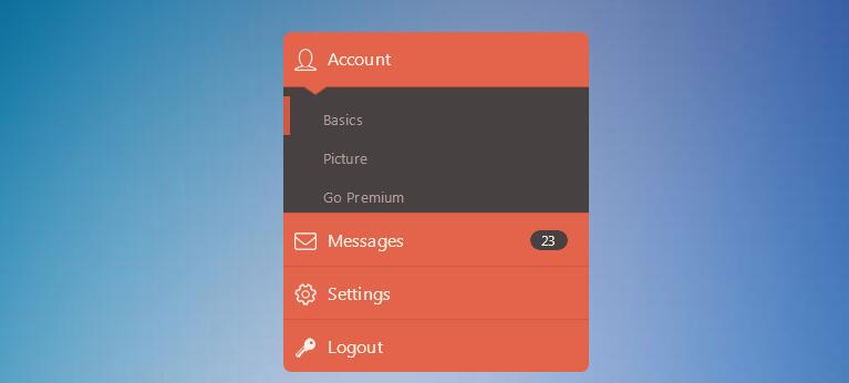jQuery+CSS3垂直手风琴展开收缩菜单源码-A8源码网