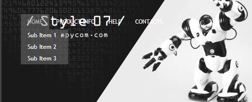 jquery二级下拉菜单导航源码代码14-A8源码网