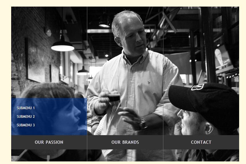 jquery实现二级菜单向上漂亮的图片背景切换效果源码-A8源码网