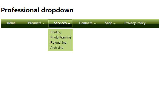 jquery水晶六级横向下拉菜单导航源码-A8源码网
