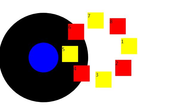 圆形旋转导航菜单源码-A8源码网