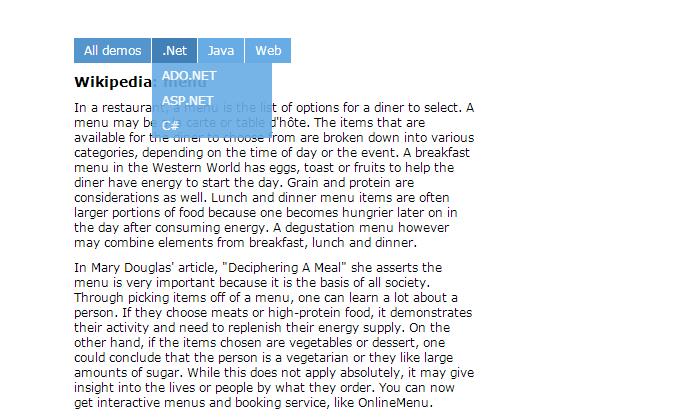 背景透明的二级竖向下拉菜单源码-A8源码网