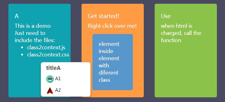 鼠标右键上下文菜单配置js代码插件源码-A8源码网