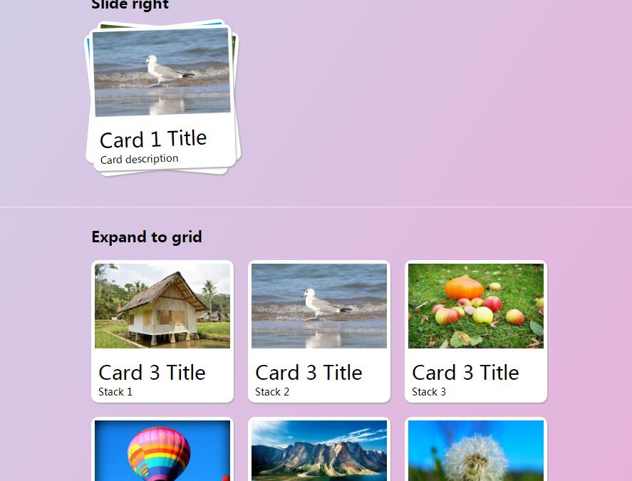 相册图片叠加堆放展开动画特效源码-A8源码网