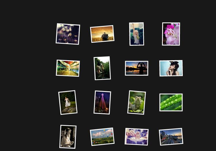 明信片样式图片相册代码，可点击放大查看-A8源码网