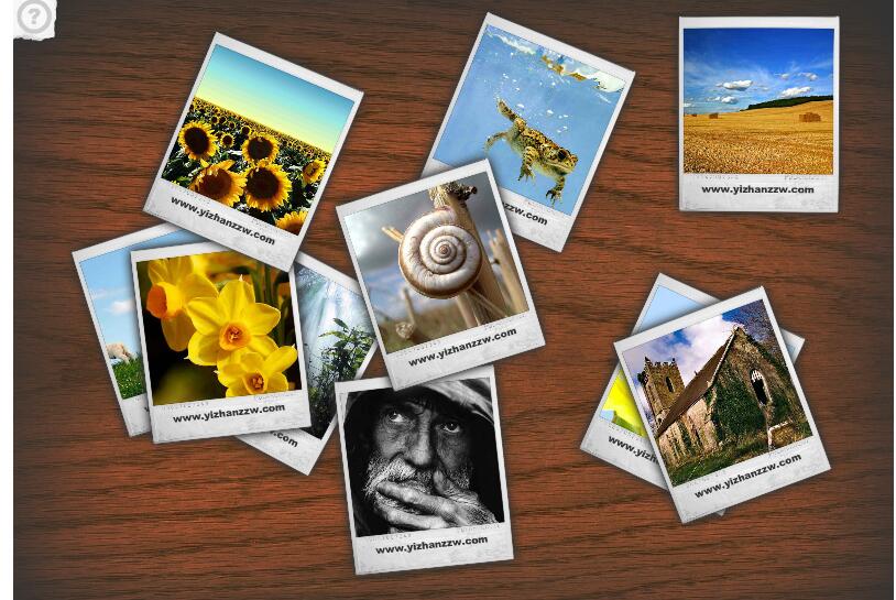 随机散开在桌面并可拖动的Flash桌面相册代码-A8源码网