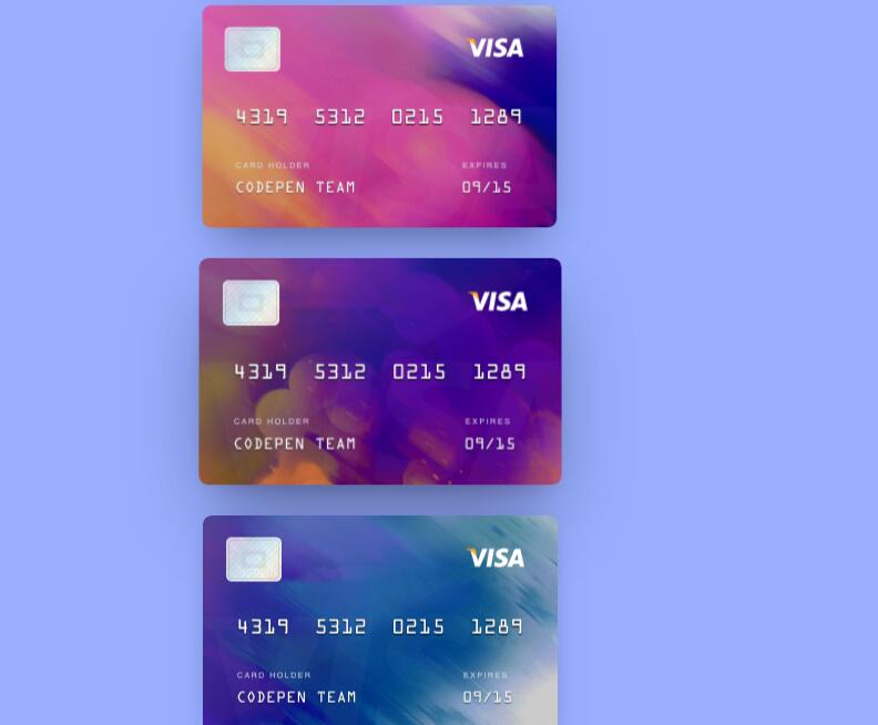 信用卡图片3D动画特效源码-A8源码网