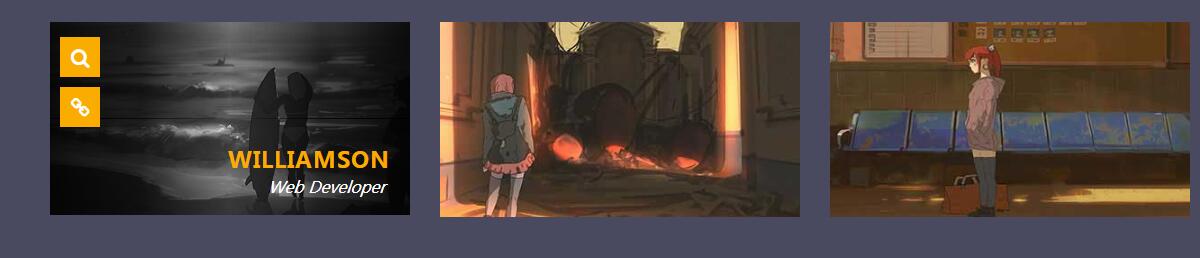 CSS3悬停图片百叶窗遮罩切换动画特效源码-A8源码网