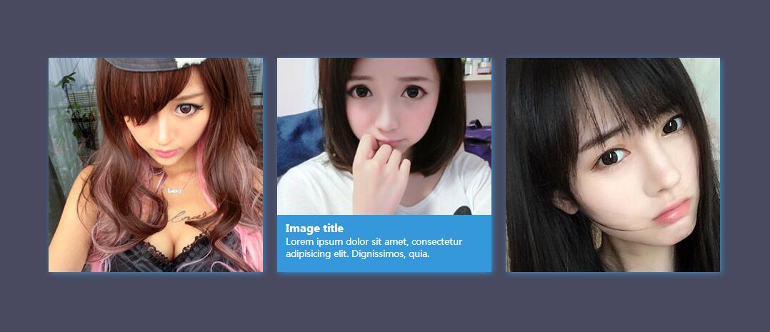 CSS3鼠标悬停图片上浮显示文字描述代码-A8源码网