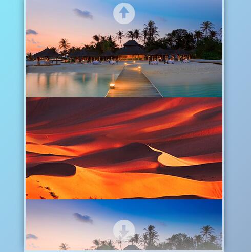 jQuery bootstrap图片垂直滑动切换幻灯片特效源码-A8源码网