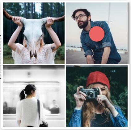 jQuery+CSS3交互式头像图片网格布局代码-A8源码网