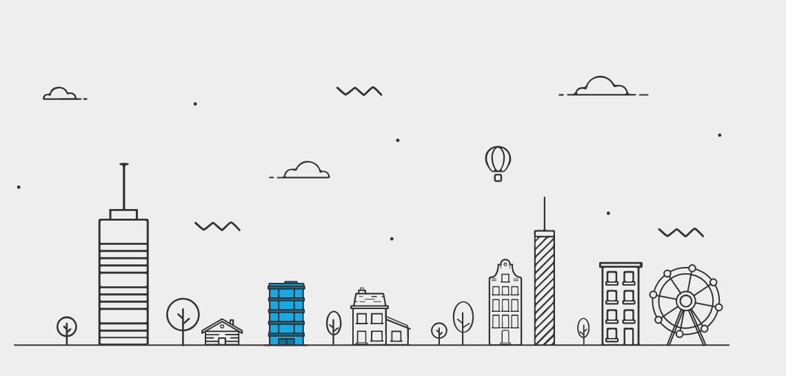 jQuery+React+TweenMax+SVG手绘城市建筑视差动画特效源码-A8源码网