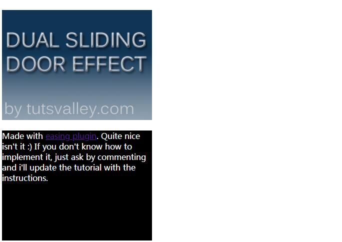 jquery图像拉门效果源码显文字-A8源码网