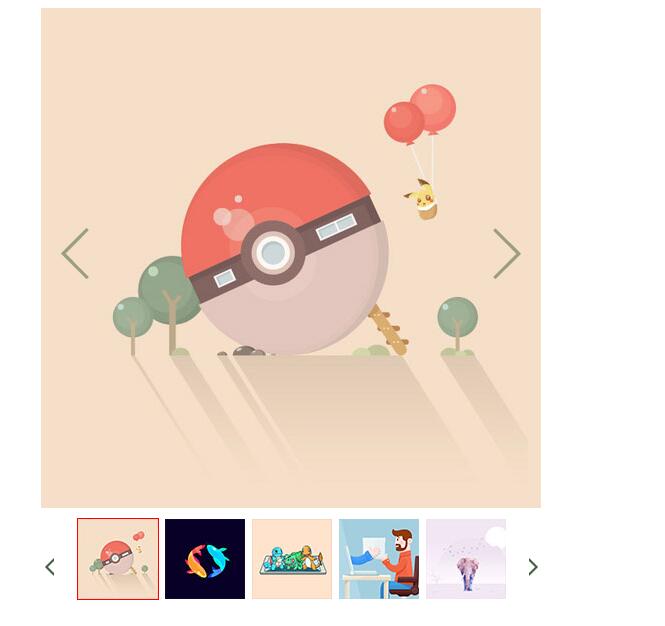 jQuery带缩略图网站图片切换代码-A8源码网