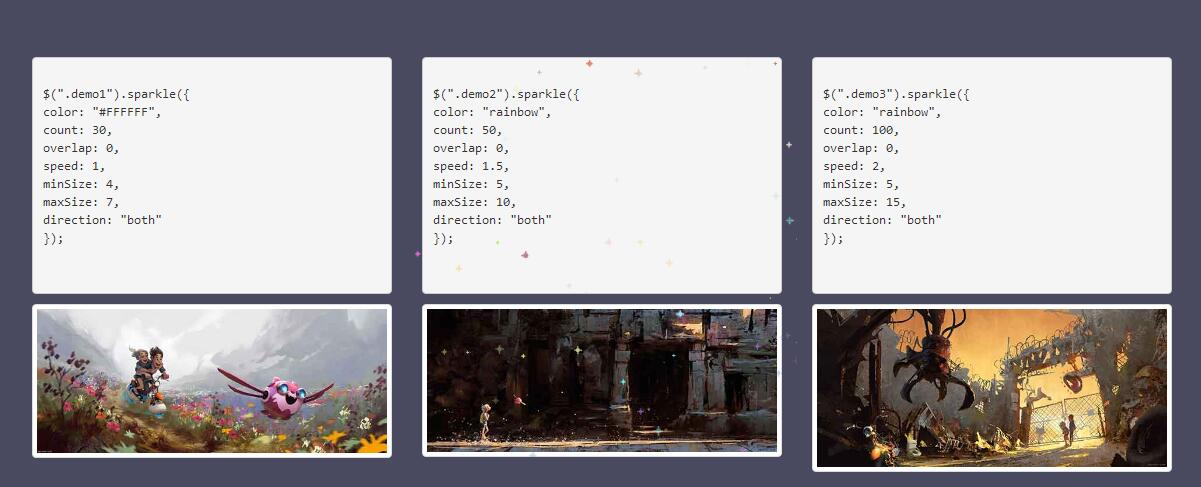 jQuery悬停图片星星闪烁动画特效源码-A8源码网