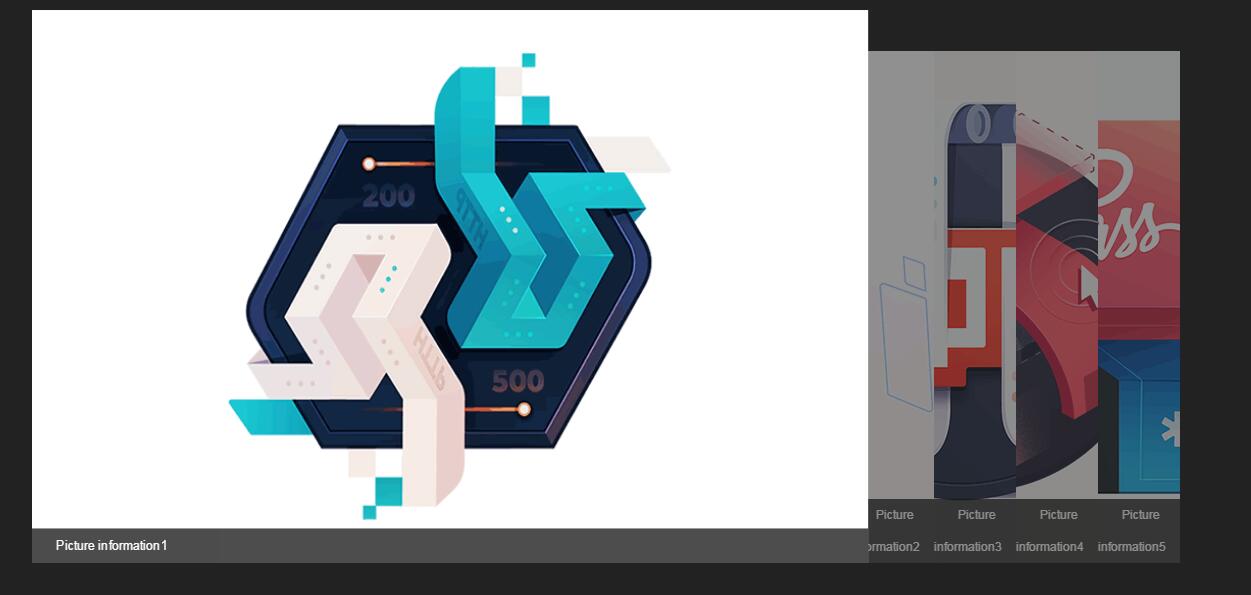 jQuery手风琴五屏图片轮播切换代码-A8源码网