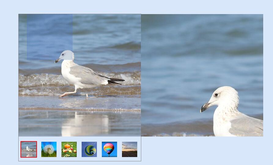 jQuery电商网站带缩略图商品图片放大镜展示特效源码-A8源码网