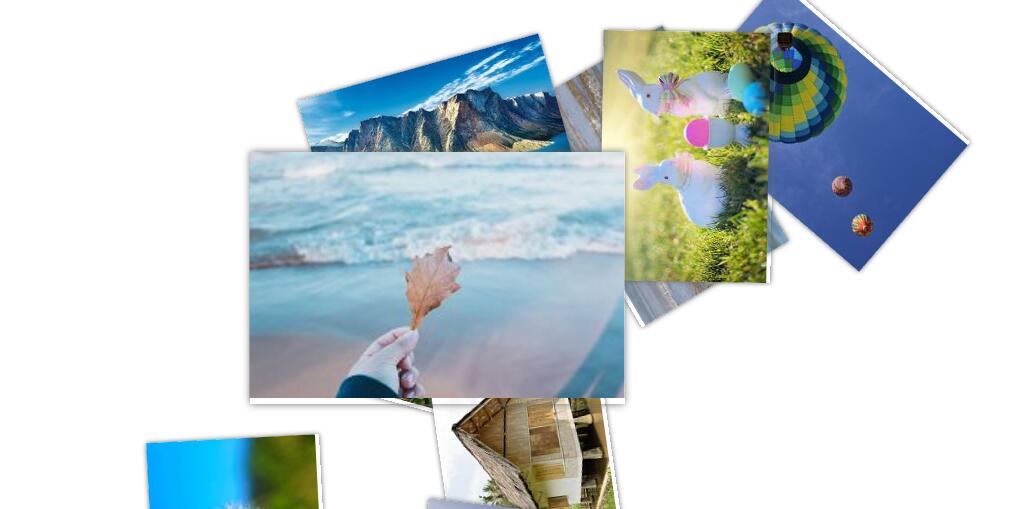 js+css3随机排列照片墙展示特效源码-A8源码网