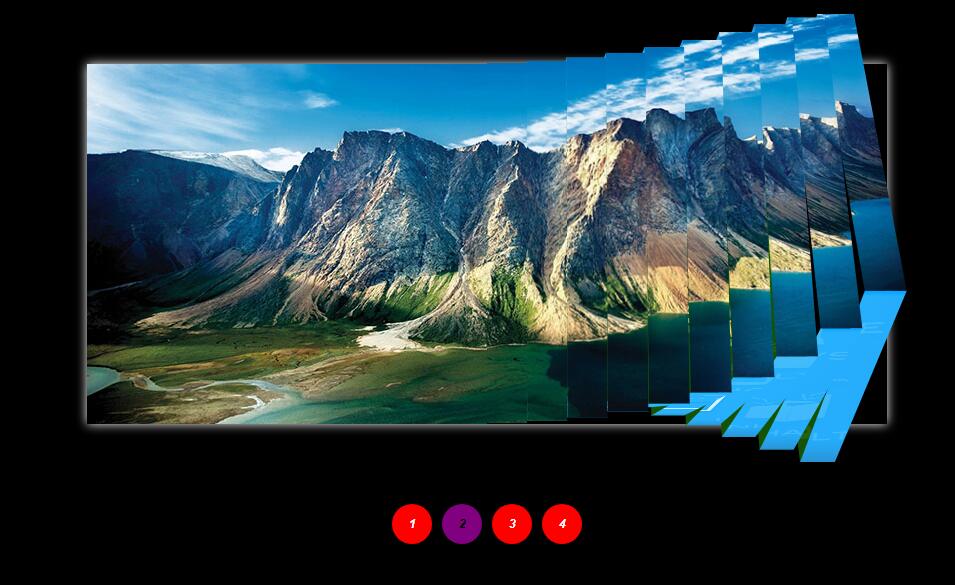 js百叶窗图片3D旋转切换特效源码-A8源码网