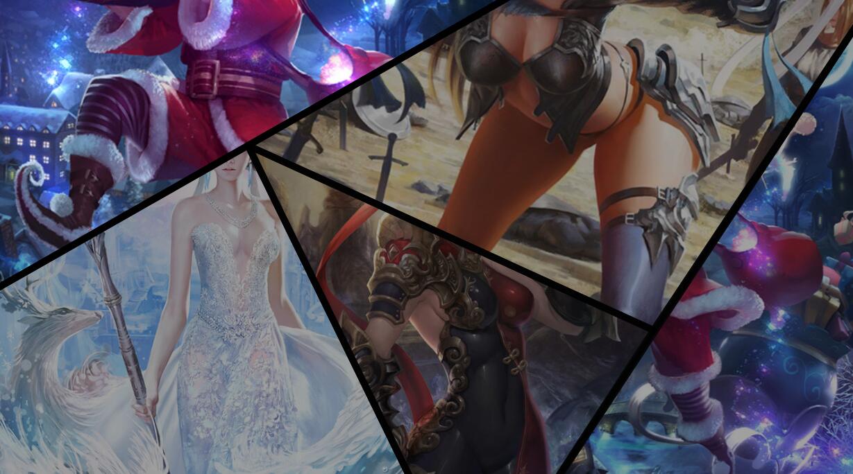 SVG多边形图片网格布局代码-A8源码网