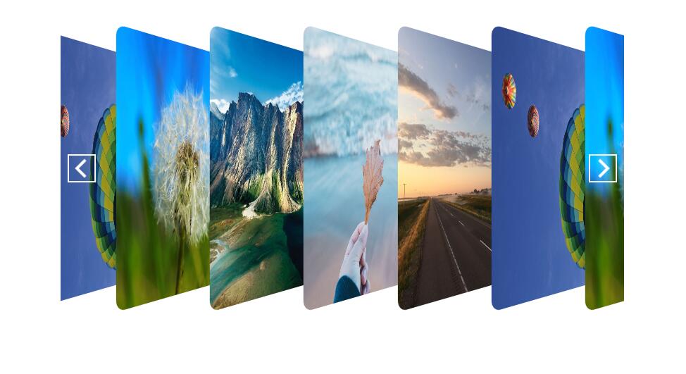 swiper倾斜图片列表左右切换可放大展示特效源码-A8源码网