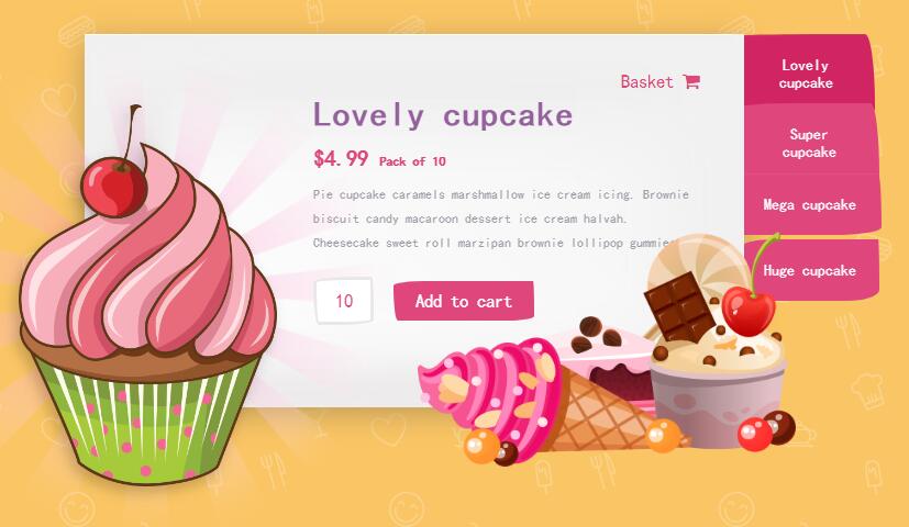 可爱卡通风格CSS3焦点图图文动画切换特效源码-A8源码网