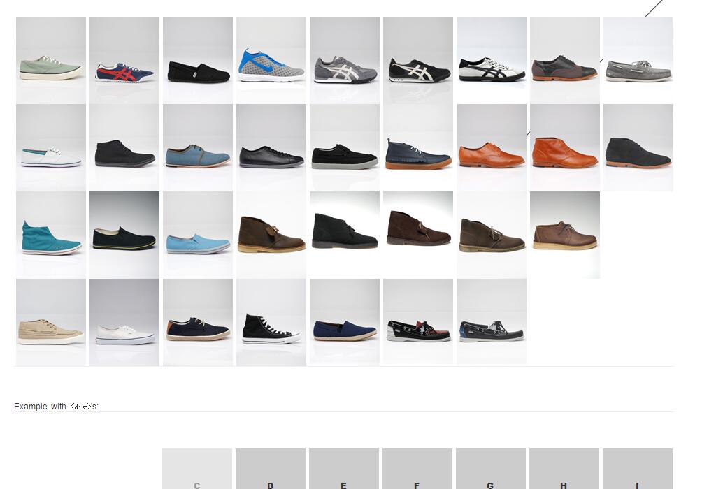 呈斜角渐变显示隐藏的图片列表-A8源码网