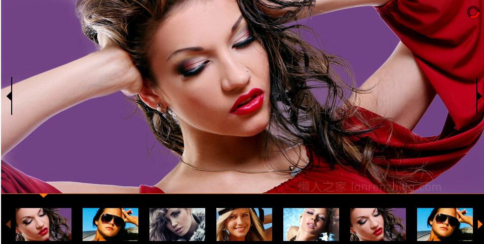 底部缩略图多种不同切换效果源码幻灯片-A8源码网