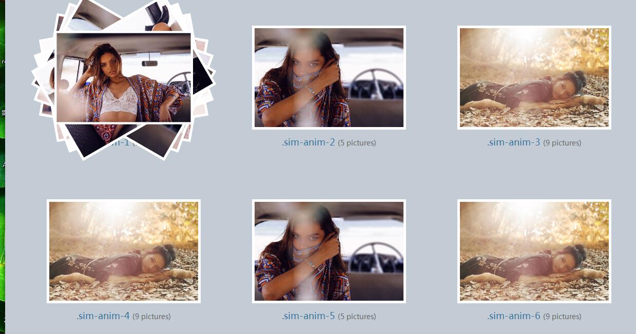 图片[1]-纯css3实现鼠标悬停后图片散开动画特效代码-A8源码网