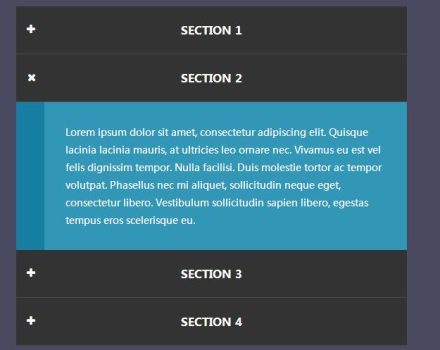 Bootstrap垂直手风琴动画切换特效代码-A8源码网