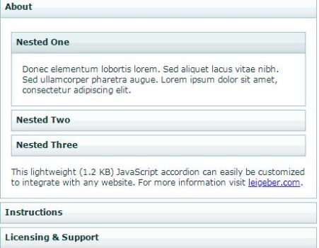 jquery多层次支持手风琴效果源码-A8源码网