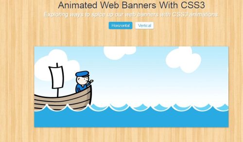 CSS3模拟白云飘动水中船效果代码-A8源码网