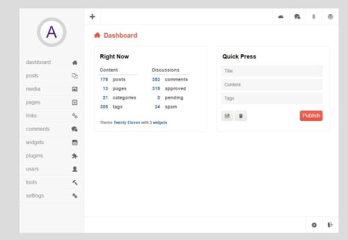 纯css3制作的后台管理面板源码-A8源码网