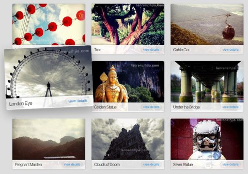 CSS3图片相册立体阴影效果代码-A8源码网