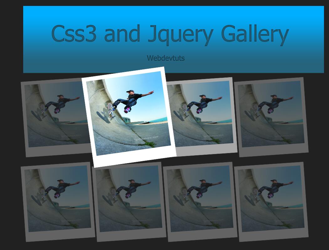 图片[1]-jquery+css3倾斜图片相册特效代码-A8源码网