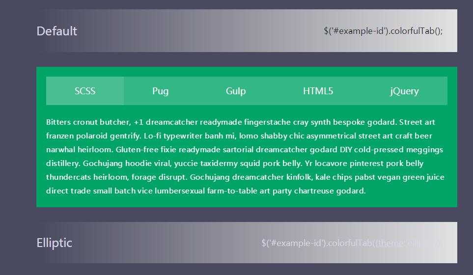 图片[1]-4款非常漂亮的jQuery彩色动画选项卡Tabs特效源码-A8源码网