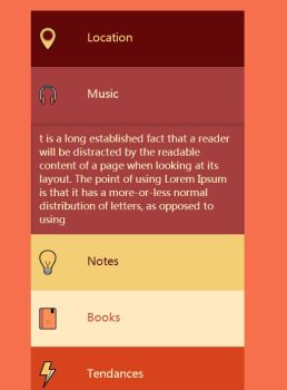 大气美观扁平风格垂直手风琴代码-A8源码网