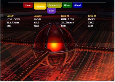 CSS3打造的多级下拉菜单导航特效代码-A8源码网